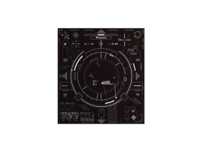 Genesis Tellur 400 Square Hud Floor Mat | Black