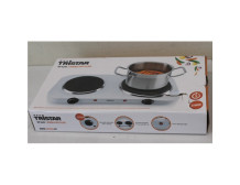 SALE OUT. Tristar Free standing table hob | KP-6245 | Number of burners/cooking zones 2 | Rotary | White | DAMAGED PACKAGING | E