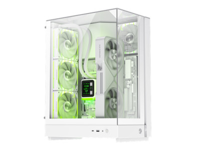 Gamemax Case | T20 WH | White | M-ATX | Power supply included No