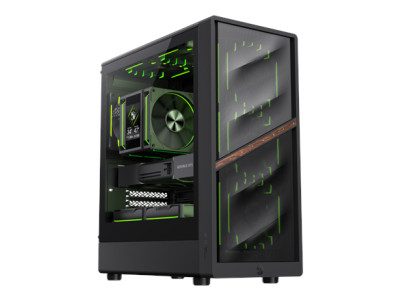 Gamemax Case | AERIS 330 MB | Black | Mini Tower | Power supply included No