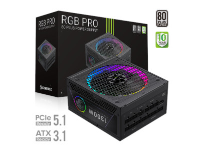 Gamemax Power Supply, 80 PLUS, Platinum | RGB PRO 1300P | 1300 W