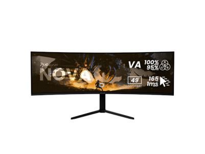 Arozzi Nova | 49 " | VA | 32:9 | 165 Hz | 4 ms | 5120 x 1440 pixels | 350 cd/m | HDMI ports quantity 2 | Black