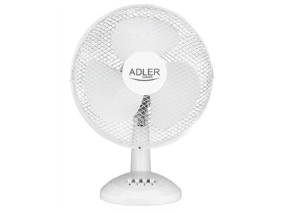 Adler | AD 7304 | Desk Fan | White | Diameter 40 cm | Number of speeds 3 | Oscillation | 45 W