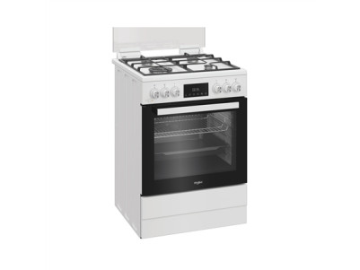 Whirlpool Cooker | W6G8LMSWW | Hob type Gas | Oven type Electric | White | Width 60 cm | Depth 60 cm | 72 L