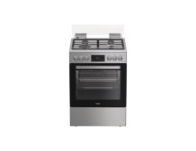 Whirlpool Cooker | W6G8LCSWX | Hob type Gas | Oven type Electric | Stainless Steel | Width 60 cm | Depth 60 cm | 72 L