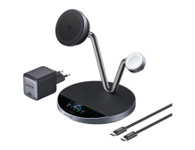 Anker Prime Wireless Charging Station Qi2.2 25W wireles charging (3-in-1, MagGo, AirCool, Dock Stand) PSU added
