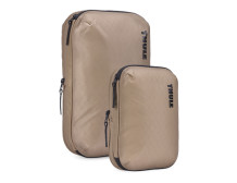 Thule Compression Cube Set, Small/Medium | Packing Cube | Gentle Beige