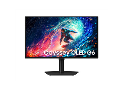 Samsung Odyssey OLED G6 G61SH | 27 " | OLED | QHD | 16:9 | 240 Hz | 0.03 ms | 2560 x 1440 pixels | 200 cd/m | HDMI ports quantit
