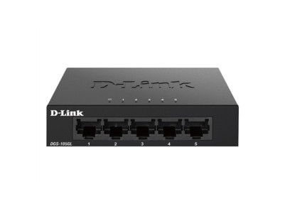 D-Link | Ethernet Switch | DGS-105GL/E | Unmanaged | Desktop | Gigabit Ethernet (copper) ports quantity 5