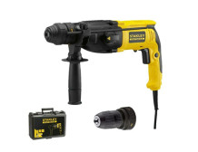 Stanley | 2.4J SDS Plus Hammer Drill With Quick Change Chuck, Kitbox | SFMEH210K-QS | 800 W