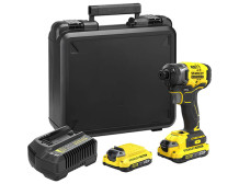 Stanley | 18V V20 Brushless 3-Speed Impact Driver - 2.0Ah Kit | SFMCF820D2K-QW | 18 V | 2.0 Ah | Lithium Ion