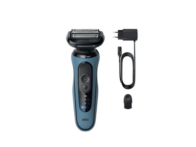 Braun Shaver | Series 5 52-A1000s | Operating time (max) 50 min | Wet & Dry | Lithium Ion | Blue/Black