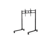 Next Level Racing Floor stand | Round Tube Freestanding Single Monitor Stand | Up to 65 " | Height adjustment, Tilt | Maximum we