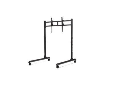 Next Level Racing Floor stand | Round Tube Freestanding Single Monitor Stand | Up to 65 " | Height adjustment, Tilt | Maximum we