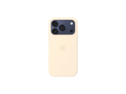Apple iPhone 17 Pro Silicone Case with MagSafe Vanilla | Apple