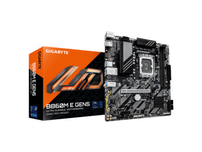 Gigabyte B860M E GEN5 | Processor family Intel | Processor socket LGA1851 | DDR5 | Number of SATA connectors 4 | Supported hard 