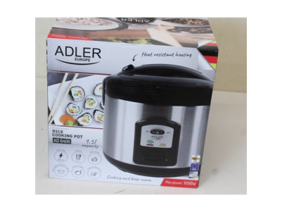 SALE OUT. Adler | AD 6406 | 1000 W | Black, Stainless steel | DAMAGED PACKAGING, SCRATCHES ON TOP