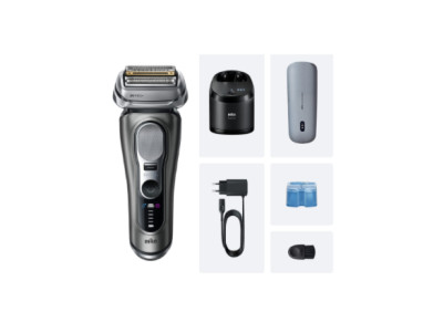 Braun Shaver | Series 9 Pro+ 9675cc | Operating time (max) 60 min | Wet & Dry | Lithium Ion | Grey
