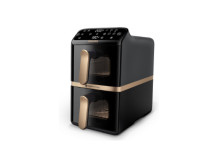 Philips Dual Basket Airfryer | NA462/70 4000 Series | Power 2750 W | Capacity 10 L | Rapid Air technology | Black