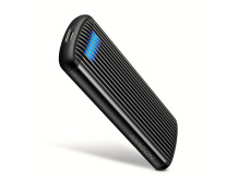 AXAGON USB-C 10Gbps M.2 NVMe SSD Enclosure, Screwless, RIBBED Aluminum | EEM2-SC