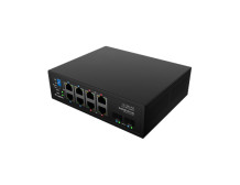 Lanberg Switch PoE 4xBT 4xAT 4xSFP Din Unmanagment Gigabit Ethernet | ILGE-8P-2S-120 | Unmanaged | Din rail