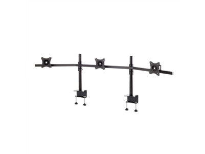 EDBAK SV11 desk mount for three 19 -27 monitors, curved | EDBAK