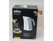 SALE OUT. Braun Kettle | WK 300 | Standard | 2200 W | 1.7 L | Plastic | 360 rotational base | White | DAMAGED PACKAGING