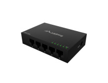 Lanberg Switch 5x1GB/s Unmanagment Gigabit Ethernet Desktop 12V metal case | DSM1-1005 | Unmanaged | Desktop