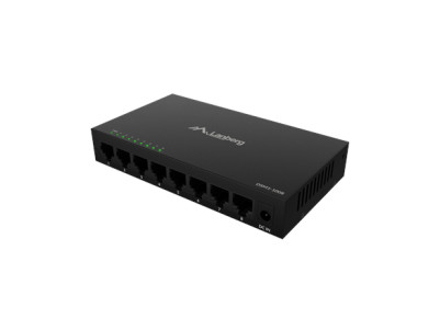 Lanberg Switch 8x1GB/s Unmanagment Gigabit Ethernet Desktop 12V metal case | DSM1-1008