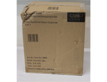 SALE OUT. Caso Turbo Hot Water Dispenser | Hot 7 | Water Dispenser | 2200-2600 W | 2.7 L | Plastic/Stainless Steel | Black/Stain