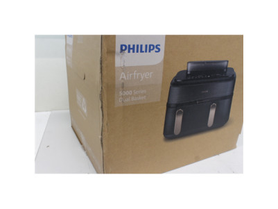 SALE OUT. Philips Dual Steam Air Fryer | NA552/00 5000 Series | Power 2750 W | Capacity 9 L | RapidAir Plus | Black | DAMAGED PA