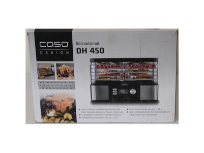 SALE OUT. Caso Food Dehydrator | DH 450 | Power 370-450 W | Number of trays 5 | Temperature control | Integrated timer | Black/S