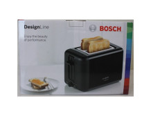 SALE OUT. | Bosch DesignLine Toaster | TAT3P423 | Power 970 W | Number of slots 2 | Housing material Stainless steel | Black | D