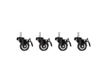Lanberg | Castors with thread and brake for wall mounting cabinets, 4 pcs | AK-1601-B