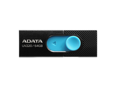 ADATA | USB Flash Drive | UV220 | 64 GB | USB 2.0 | Black/Blue