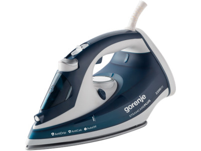 Gorenje | Steam Iron | SIH2200TQC | Steam Iron | 2200 W | Water tank capacity 300 ml | Continuous steam 30 g/min | Steam boost p