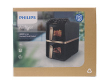 SALE OUT. Philips NA462/70 Dual Basket Airfryer 4000 Series, 10 L, Black/Copper | SALE OUT. Philips Dual Basket Airfryer | NA462