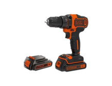 Black&Decker 18v2G DD w 400mA ch in kitbox 2 batts BDCDD186KB-QW | BLACK & DECKER