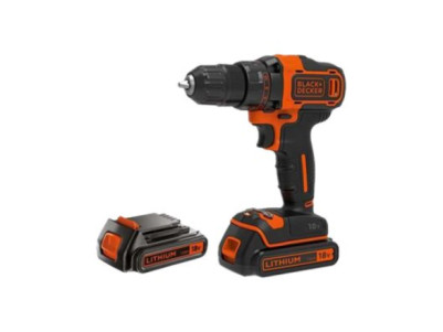 Black&Decker 18v2G DD w 400mA ch in kitbox 2 batts BDCDD186KB-QW | BLACK & DECKER