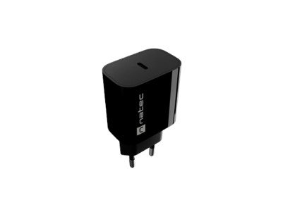 Natec Ribera USB Charger 1X USB-C 20W, Black