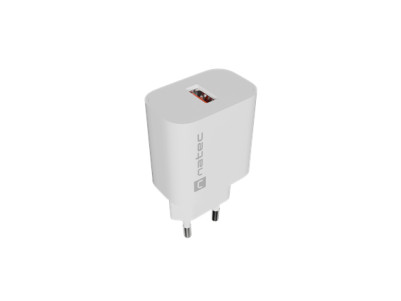 Natec Ribera USB Charger 1X USB-A 18W, White