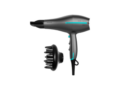 Cecotec Hair dryer | IoniCare 5300 Maxi Aura Black | 2200 W | Number of temperature settings 3 | Ionic function | Black/Grey | D