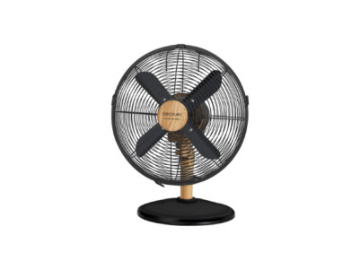 Cecotec EnergySilence 600 WoodDesk | Desktop Fan | Table Fan | 40 W | Diameter 30 cm | Number of speeds 3 | Oscillation | Beige/