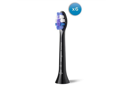 Philips HX6056/88 Sonicare Sensitive | Replacement brush heads | Heads | For adults | Number of brush heads included 6 | Black