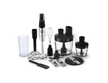 TEFAL | Blender | Infinity Force Pro 5in1 HB95LD38 | Hand Blender | 1200 W | Number of speeds Variable | Black/Stainless steel