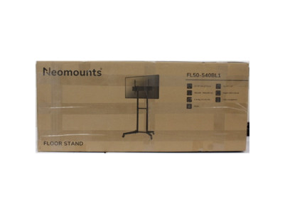 SALE OUT. Neomounts FL50-540BL1 TV trolley - 37-70" - max 50 kg - manual h 128,5-145 cm - VESA 100x100-600x400 - black | Neomoun
