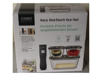 SALE OUT. Caso Vacu OneTouch Vacuum sealer Eco-Set | Black | DEMO