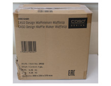 SALE OUT. Caso WaffleUp | Waffle Maker | 800 W | Number of pastry 1 | Waffle | Silver | UNPACKED, DAMAGED PACKAGING, MISSING INN