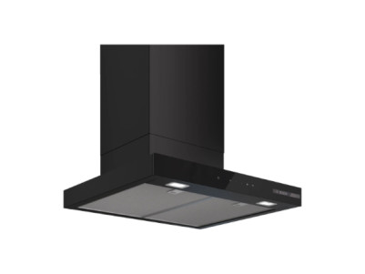 Bosch DWB67DN60 Wall-mounted Extractor Hood, A, Width 60 cm, Max extraction power in intensive mode 699 m3/h, Matte Black | Bosc