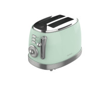 Cecotec Toaster | Toast&Taste 800 Vintage | Power 850 W | Number of slots 2 | Housing material Stainless steel | Light Green